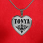 Tonya v01 - Heart Pendant Luxury Necklace