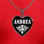 Andrea v02 - Heart Pendant Luxury Necklace