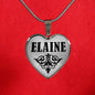 Elaine v01 - Heart Pendant Luxury Necklace