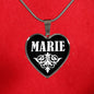 Marie v02 - Heart Pendant Luxury Necklace
