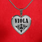 Viola v01 - Heart Pendant Luxury Necklace