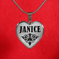 Janice v01 - Heart Pendant Luxury Necklace