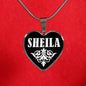 Sheila v02 - Heart Pendant Luxury Necklace