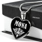 Mona v01s - Heart Pendant Luxury Necklace