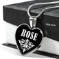 Rose v01s - Heart Pendant Luxury Necklace