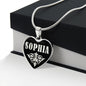 Sophia v02 - Heart Pendant Luxury Necklace