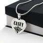Casey v01 - Heart Pendant Luxury Necklace