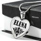 Elena v01 - Heart Pendant Luxury Necklace