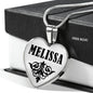 Melissa v01 - Heart Pendant Luxury Necklace