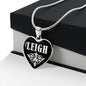 Leigh v02 - Heart Pendant Luxury Necklace