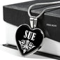 Sue v01s - Heart Pendant Luxury Necklace