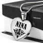 Nina v01 - Heart Pendant Luxury Necklace