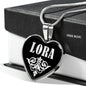 Lora v01s - Heart Pendant Luxury Necklace