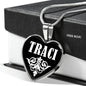 Traci v02 - Heart Pendant Luxury Necklace