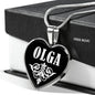 Olga v01s - Heart Pendant Luxury Necklace