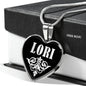 Lori v01s - Heart Pendant Luxury Necklace