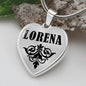 Lorena v01 - Heart Pendant Luxury Necklace