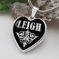 Leigh v02 - Heart Pendant Luxury Necklace