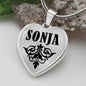 Sonja v01 - Heart Pendant Luxury Necklace