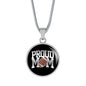 Proud Football Mom - Luxury Necklace