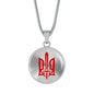 Stylized Tryzub (Red) - Luxury Necklace