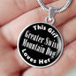 Greater Swiss Mountain Dog v2 - Luxury Necklace