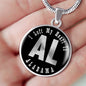 Heart In Alabama v02 - Luxury Necklace