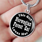 Norwegian Forest Cat v2 - Luxury Necklace