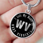 Heart In West Virginia v02 - Luxury Necklace