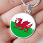 Welsh Flag - Luxury Necklace