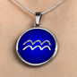 Zodiac Sign Aquarius v2 - Luxury Necklace