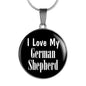 Love My German Shepherd v2 - Luxury Necklace