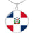 Dominican Flag - Luxury Necklace