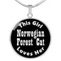 Norwegian Forest Cat v2 - Luxury Necklace