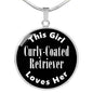 Curly-Coated Retriever v2 - Luxury Necklace
