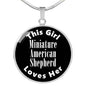 Miniature American Shepherd v2 - Luxury Necklace