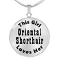 Oriental Shorthair - Luxury Necklace