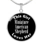Miniature American Shepherd v2s - Luxury Necklace