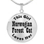 Norwegian Forest Cat - Luxury Necklace