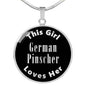 German Pinscher v2s - Luxury Necklace