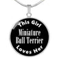 Miniature Bull Terrier v2 - Luxury Necklace