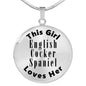 English Cocker Spaniel - Luxury Necklace