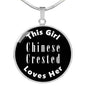 Chinese Crested v2 - Luxury Necklace