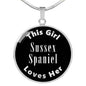 Sussex Spaniel v2s - Luxury Necklace
