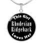 Rhodesian Ridgeback v2 - Luxury Necklace