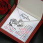 311 - To Daughter From Mom - Forever Love Heart Necklace With Mahogany Style Luxury Box