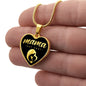 Mama, Est. 2021 v2 - 18k Gold Finished Heart Pendant Luxury Necklace