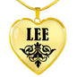 Lee v01 - 18k Gold Finished Heart Pendant Luxury Necklace