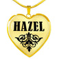 Hazel v01 - 18k Gold Finished Heart Pendant Luxury Necklace