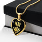 May v02 - 18k Gold Finished Heart Pendant Luxury Necklace